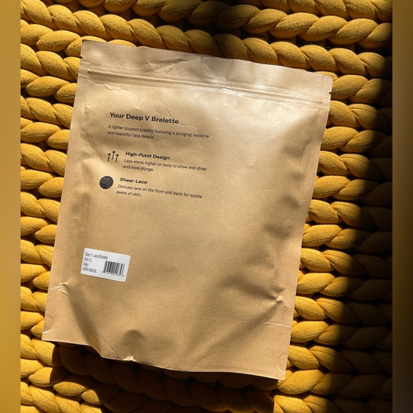 KNIX Lace Deep V Bra, Size XL, Sage - Picture 2 of 7